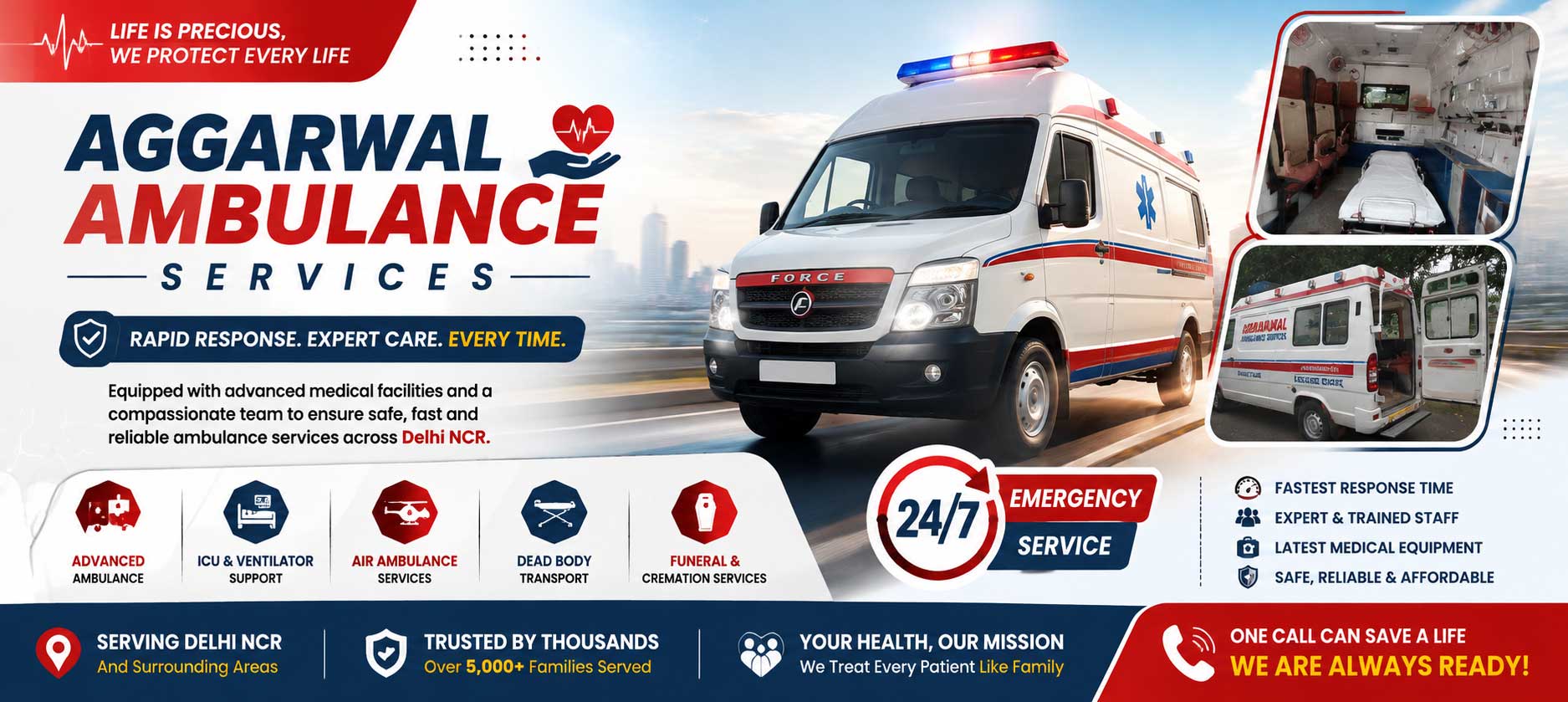 Ambulance service in Delhi